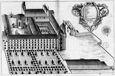 Abbey of Saint-Maurin in Monasticon Gallicanum by Michel Germain